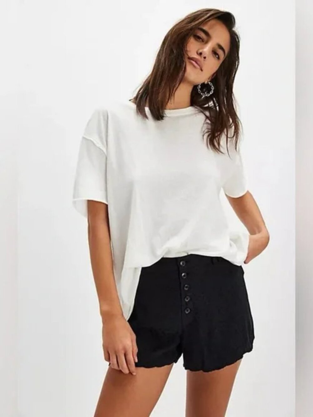 Free People Claudia Tap Shorts Black Size 2 NWOT
